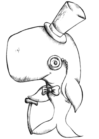 Desenho de Baleias para imprimir