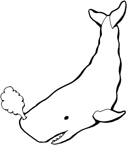 Desenho de Baleias para imprimir