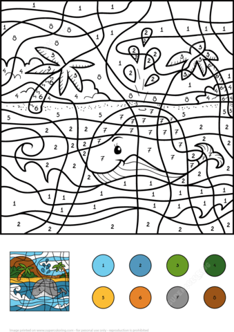 Desenho de Baleias para imprimir
