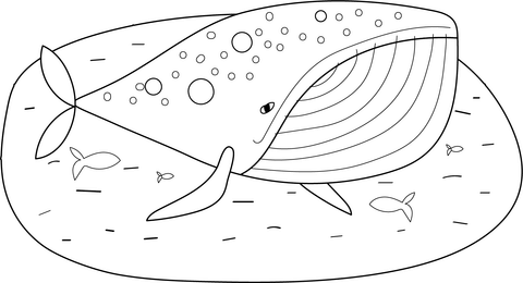 Desenho de Baleias para imprimir