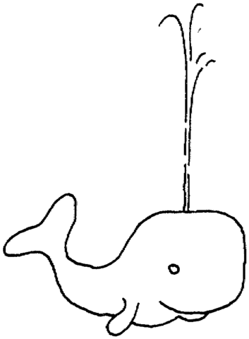 Desenho de Baleias para imprimir