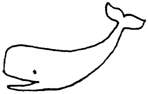 Desenho de Baleias para imprimir