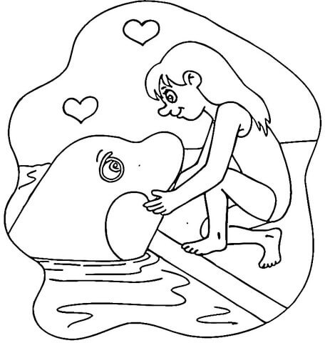 Desenho de Baleias para imprimir