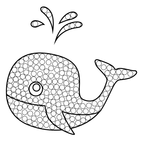 Desenho de Baleias para imprimir