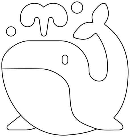 Desenho de Baleias para imprimir