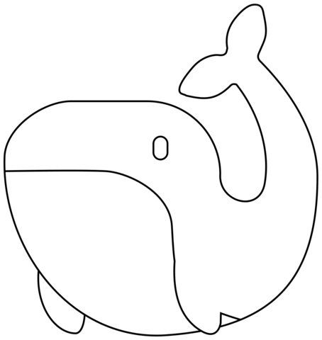 Desenho de Baleias para imprimir