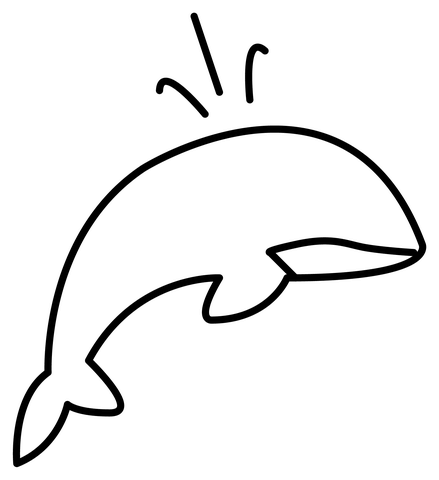 Desenho de Baleias para imprimir