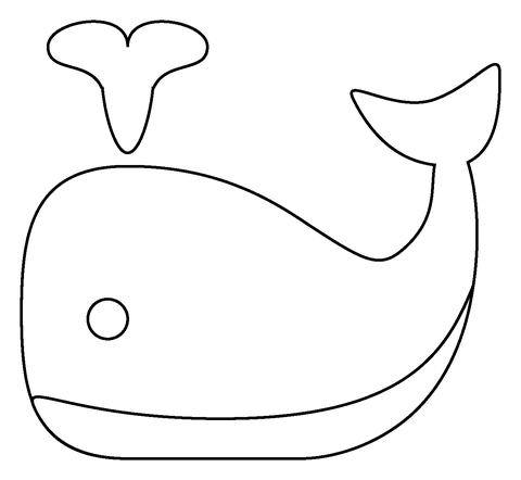 Desenho de Baleias para imprimir