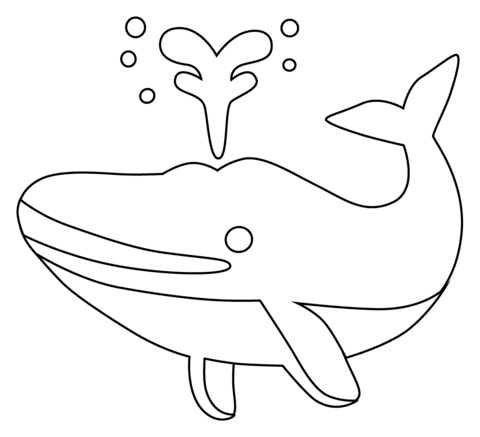 Desenho de Baleias para imprimir