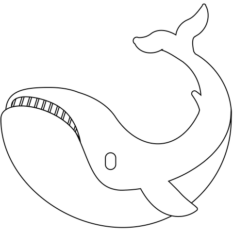 Desenho de Baleias para imprimir