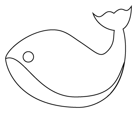 Desenho de Baleias para imprimir