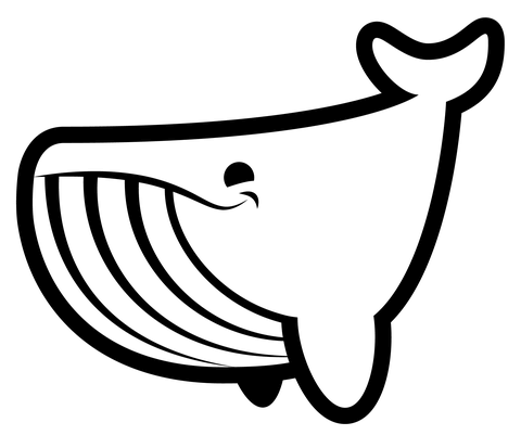 Desenho de Baleias para imprimir