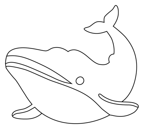 Desenho de Baleias para imprimir