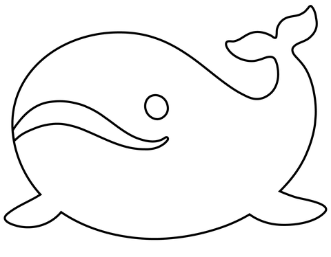 Desenho de Baleias para imprimir