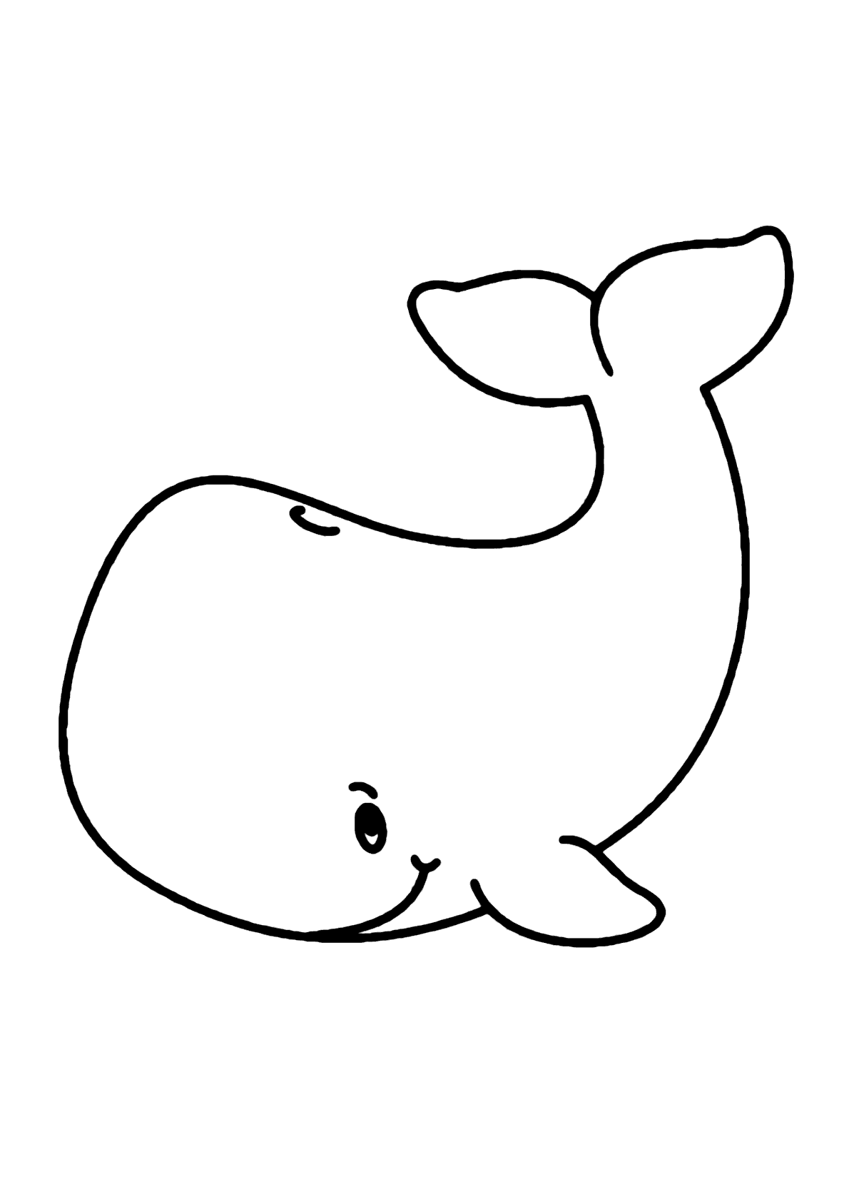 Desenho de Baleias para imprimir