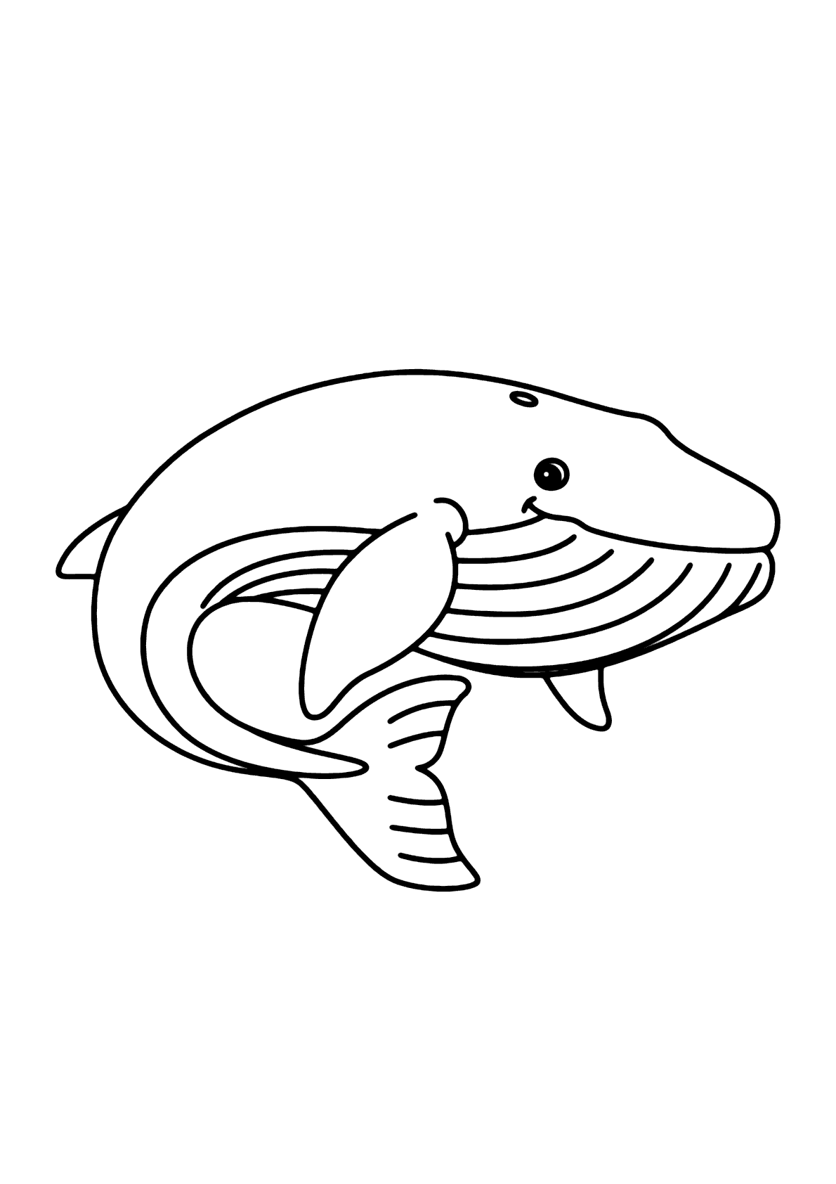 Desenho de Baleias para imprimir