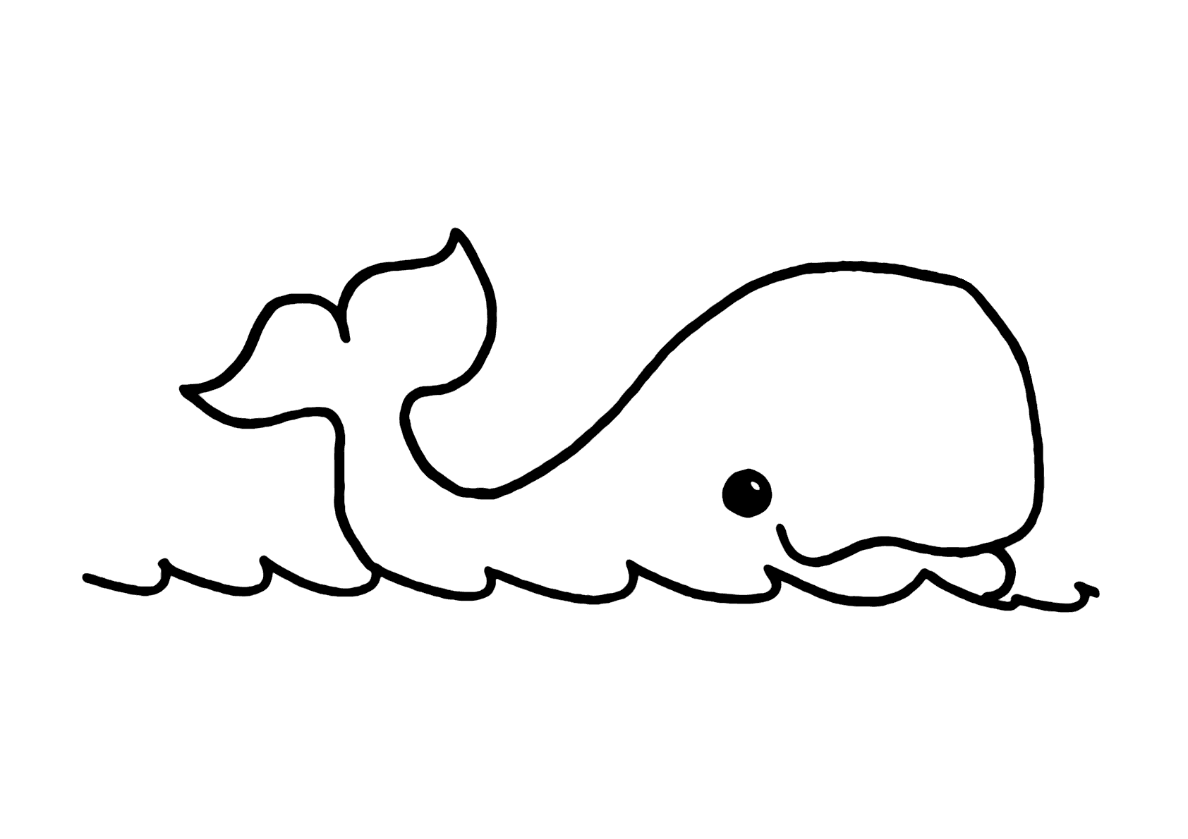 Desenho de Baleias para imprimir