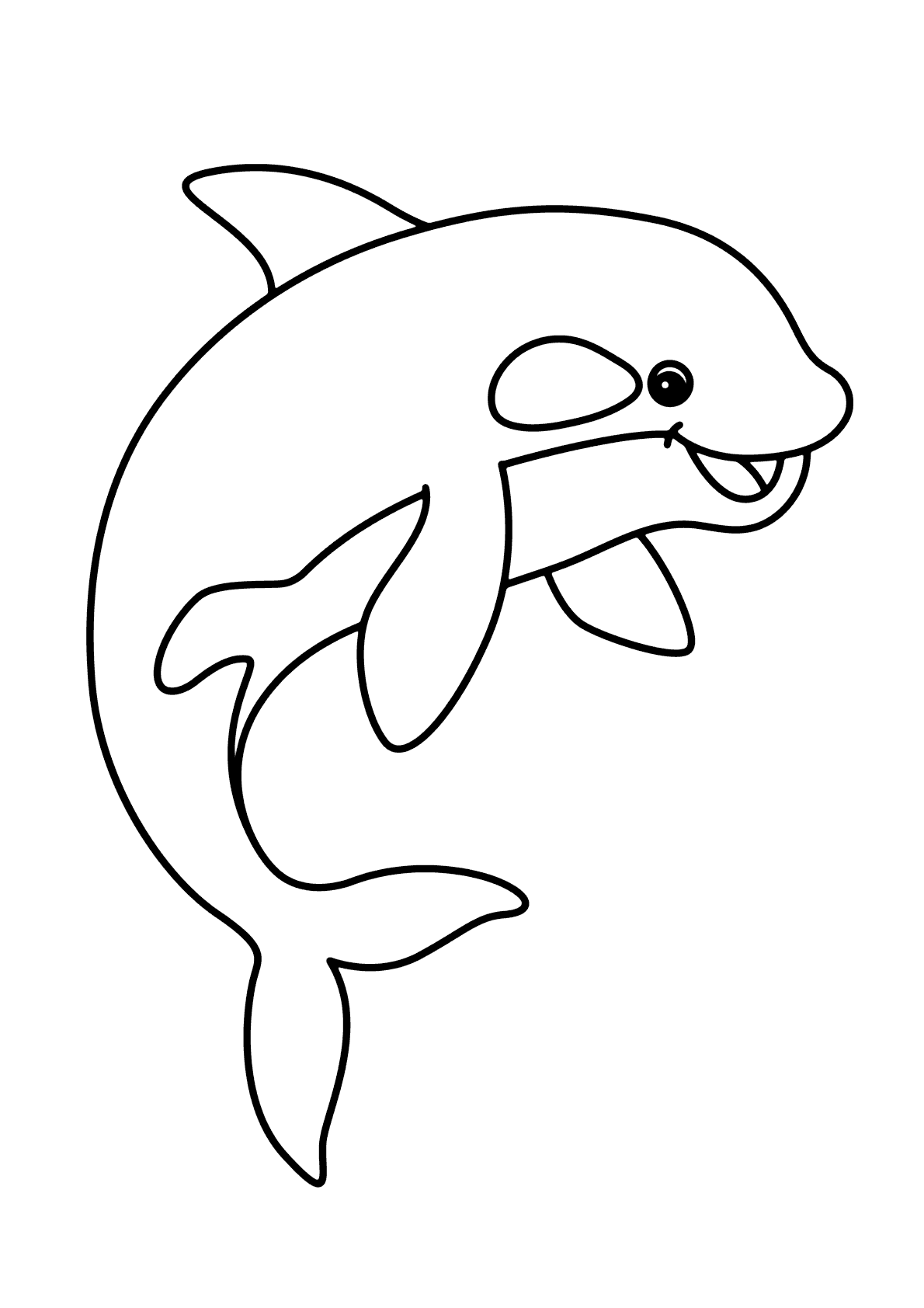 Desenho de Baleias para imprimir