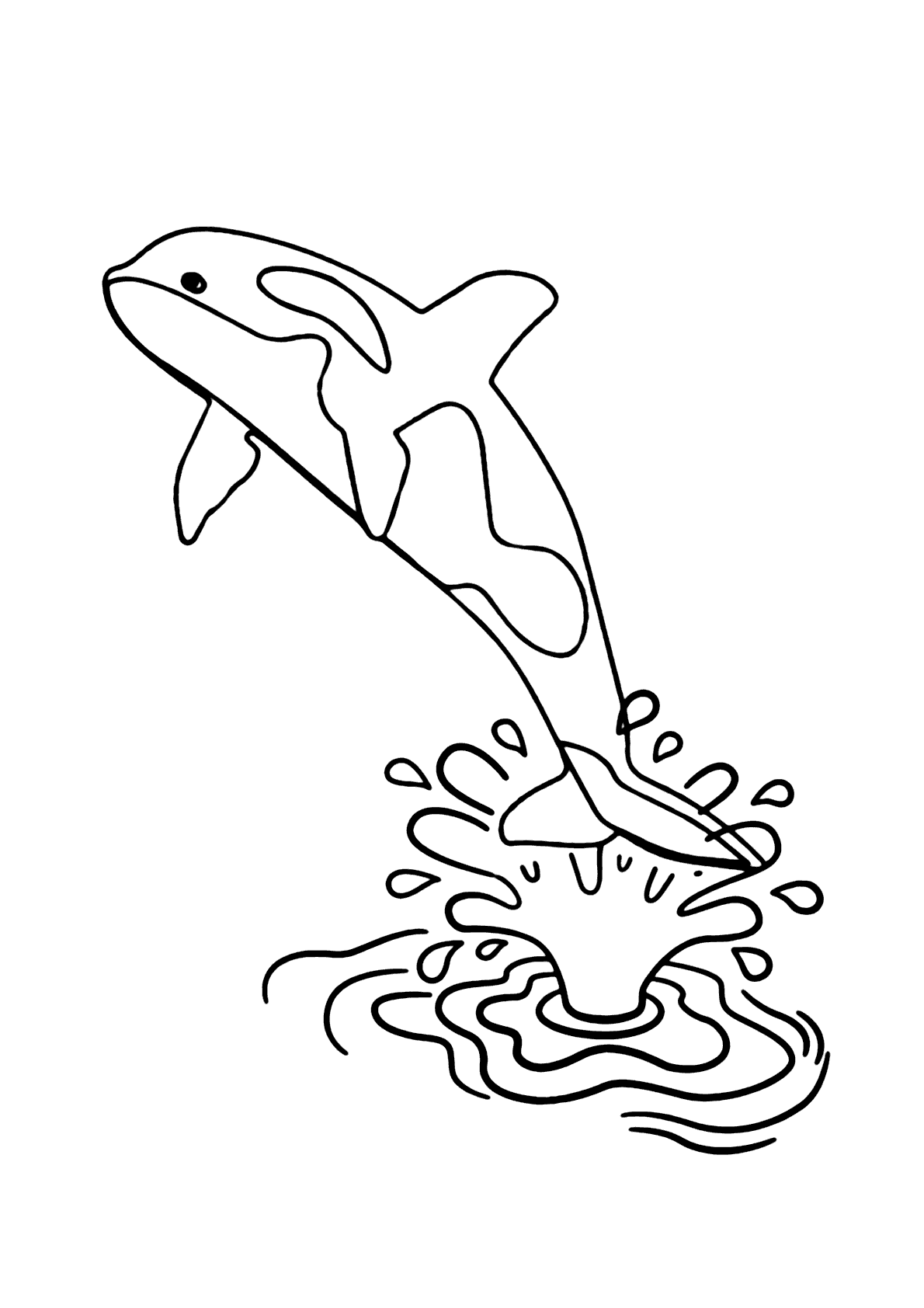 Desenho de Baleias para imprimir