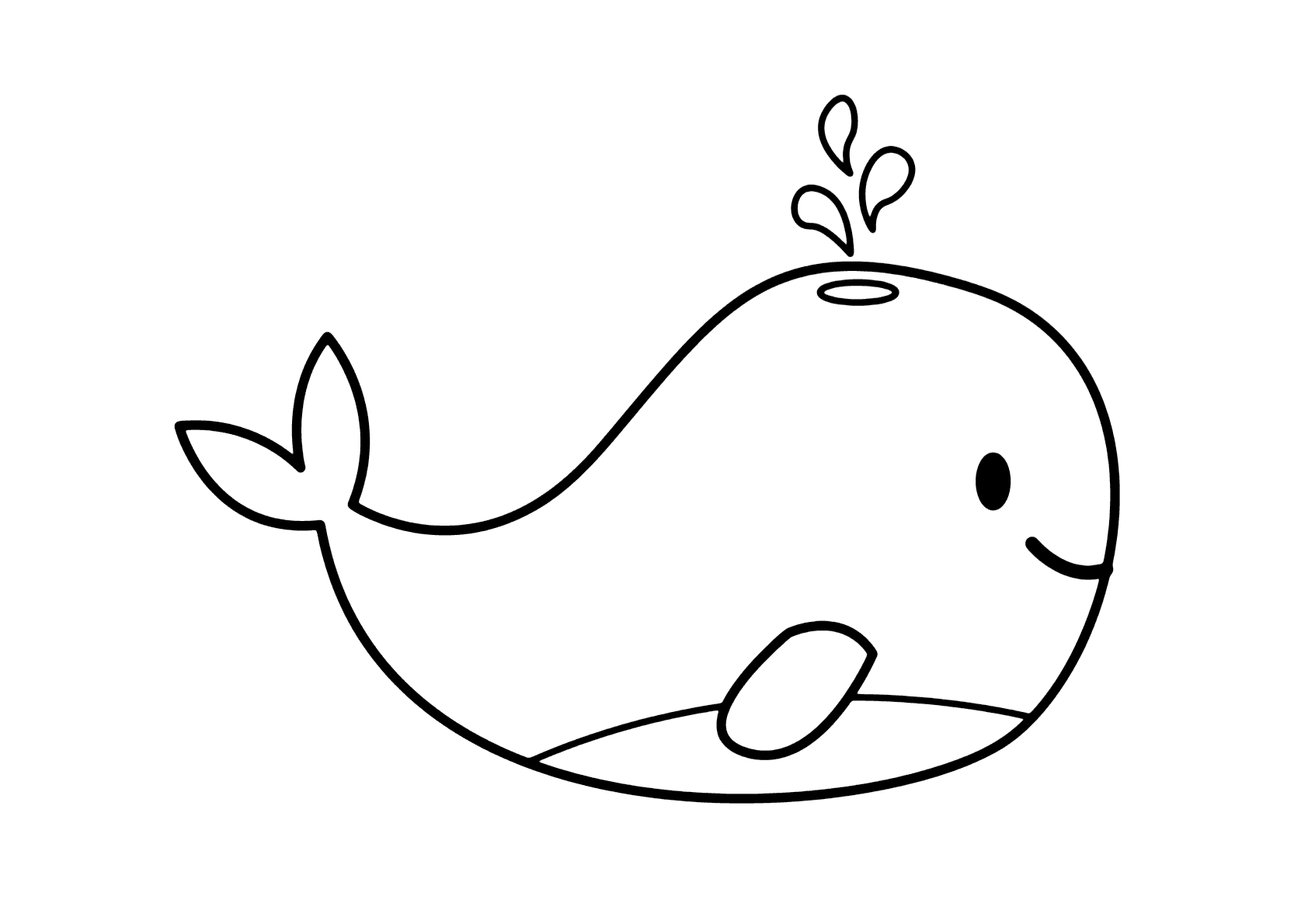 Desenho de Baleias para imprimir