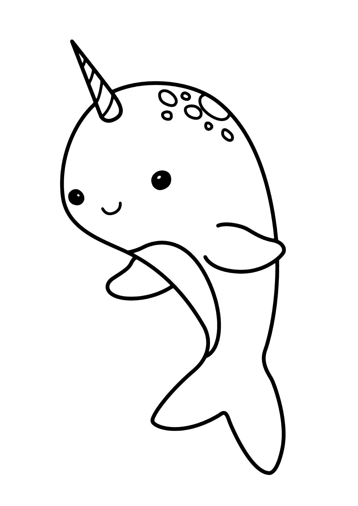 Desenho de Baleias para imprimir