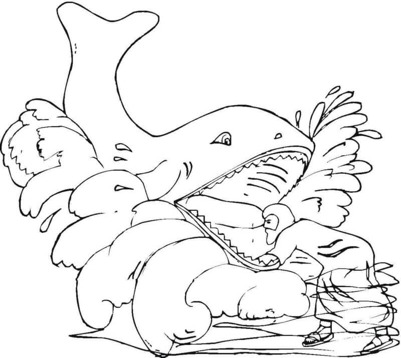 Desenho de Baleias para imprimir
