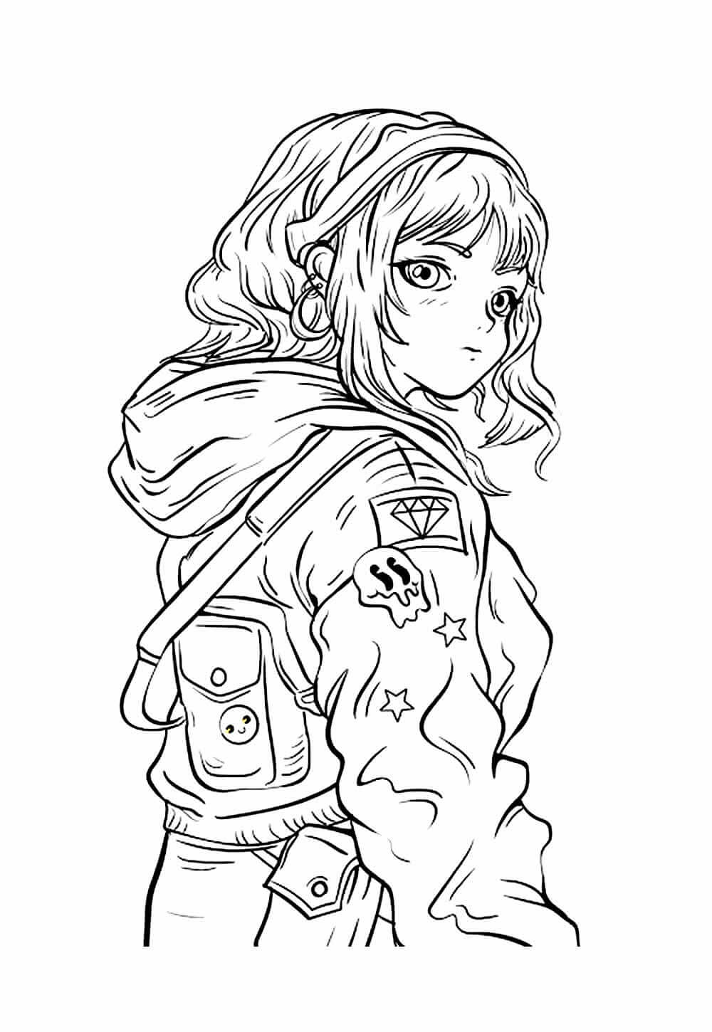 Desenho de Demon Slayer para imprimir