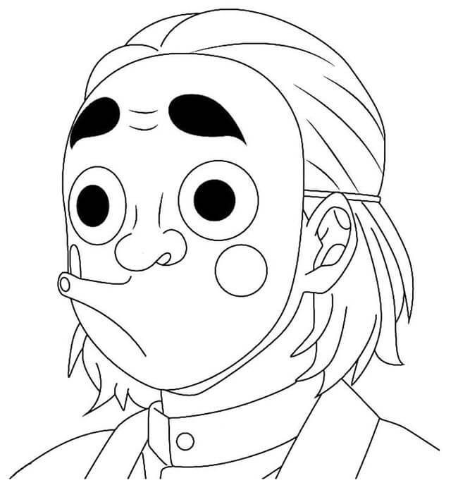 Desenho de Demon Slayer para imprimir