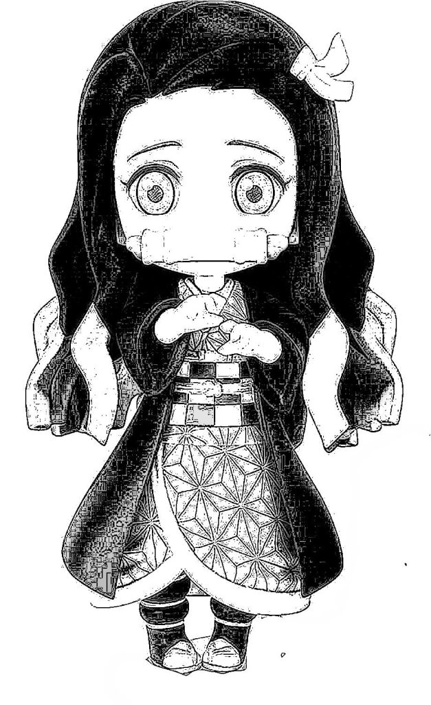 Desenho de Demon Slayer para imprimir