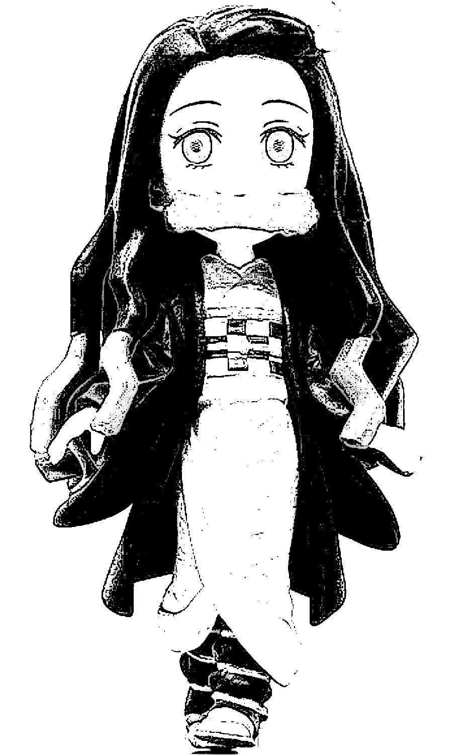 Desenho de Demon Slayer para imprimir