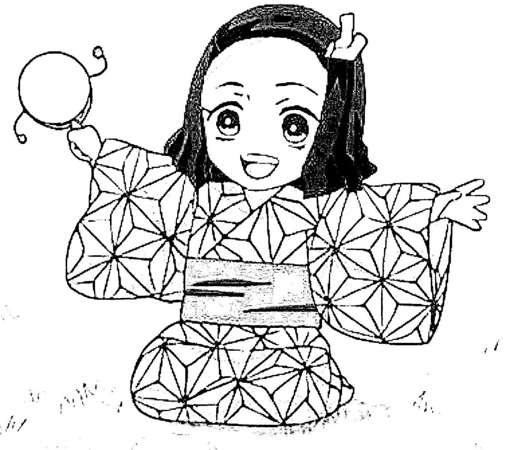 Desenho de Demon Slayer para imprimir