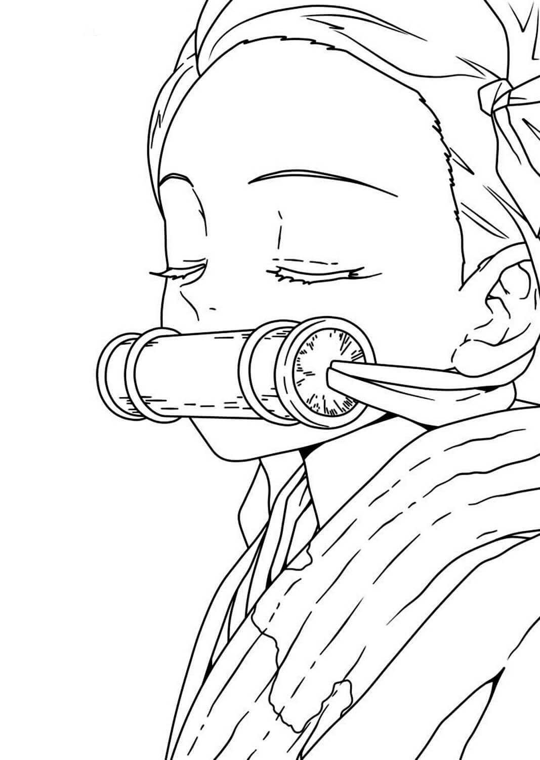 Desenho de Demon Slayer para imprimir