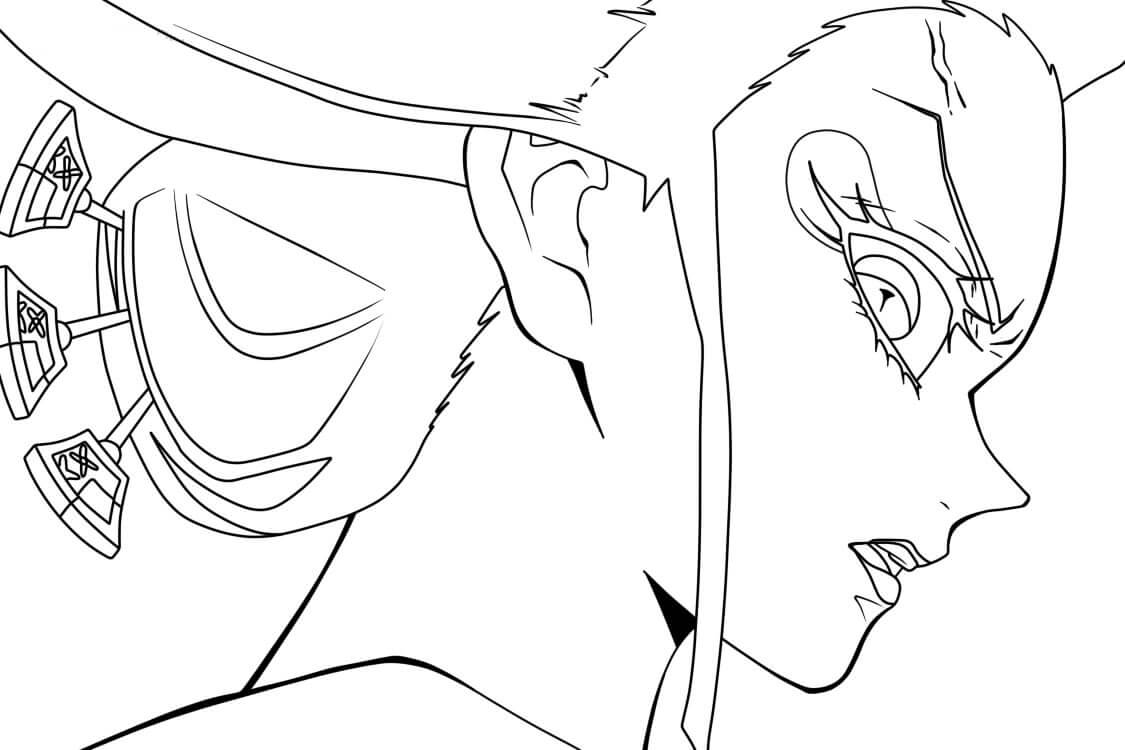 Desenho de Demon Slayer para imprimir