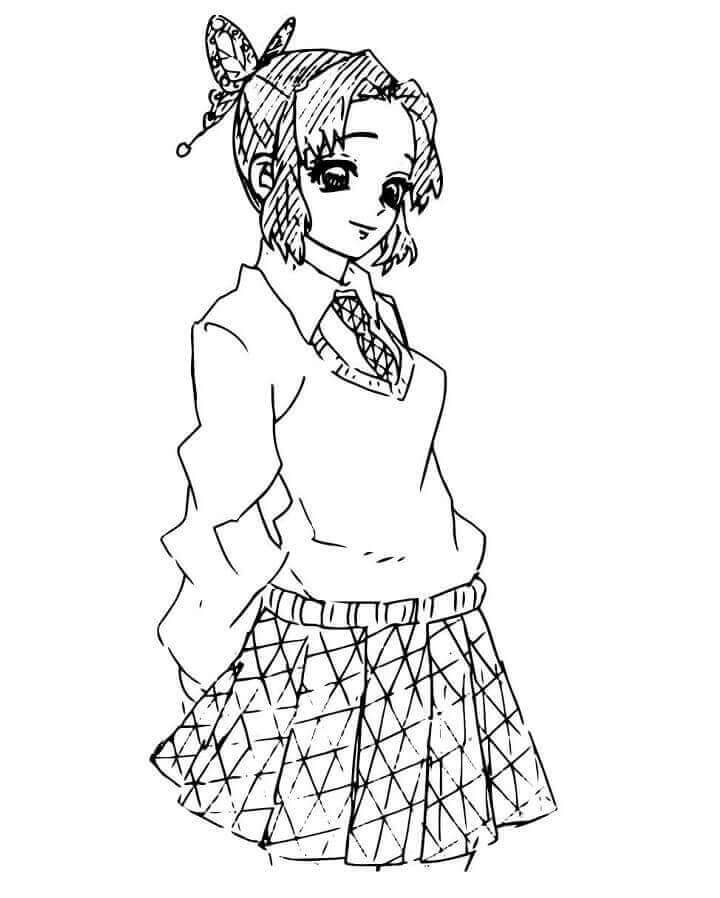 Desenho de Demon Slayer para imprimir