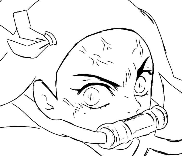 Desenho de Demon Slayer para imprimir