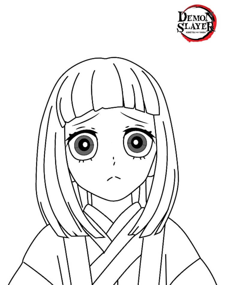 Desenho de Demon Slayer para imprimir