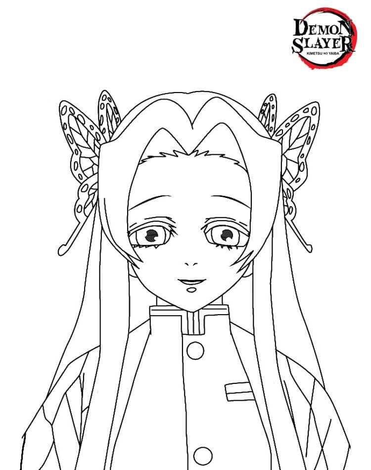 Desenho de Demon Slayer para imprimir