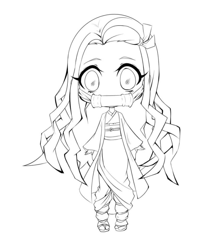 Desenho de Demon Slayer para imprimir