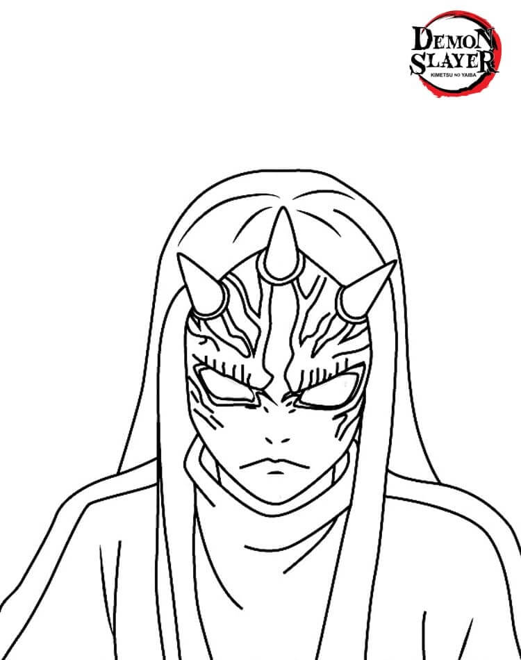 Desenho de Demon Slayer para imprimir