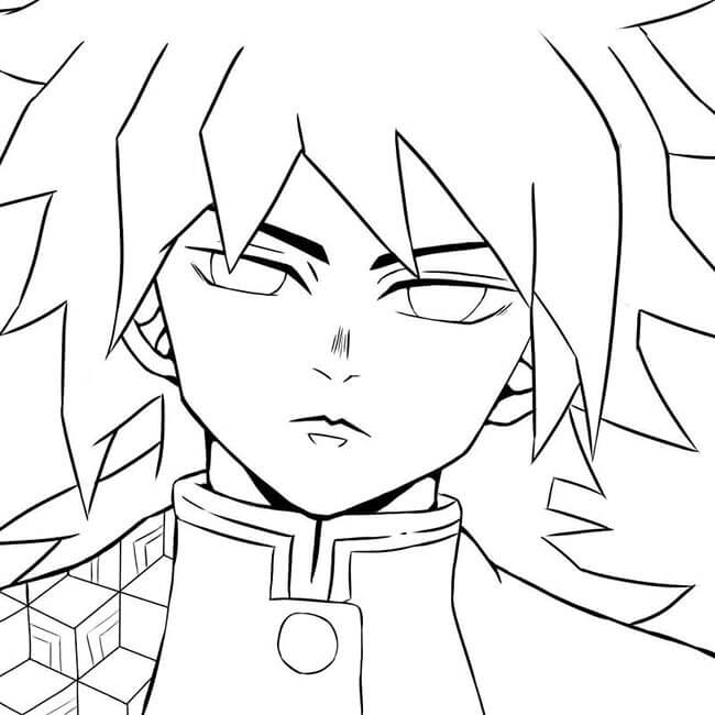 Desenho de Demon Slayer para imprimir