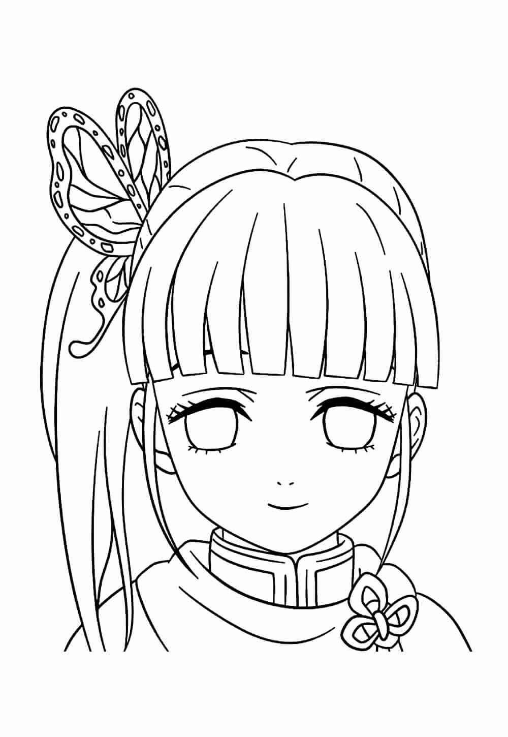 Desenho de Demon Slayer para imprimir