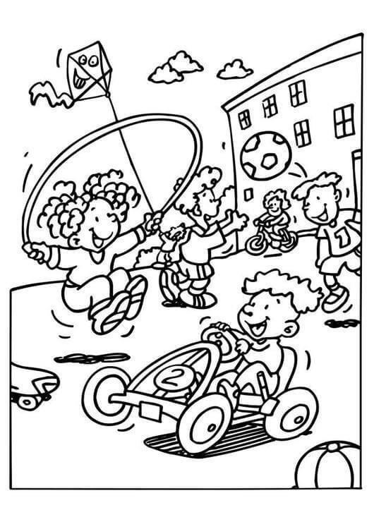 Desenho de Dia das Crianças para imprimir