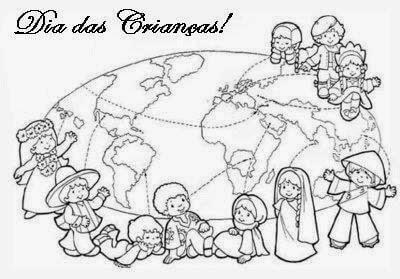 Desenho de Dia das Crianças para imprimir