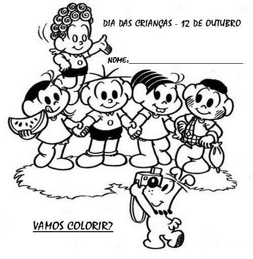 Desenho de Dia das Crianças para imprimir