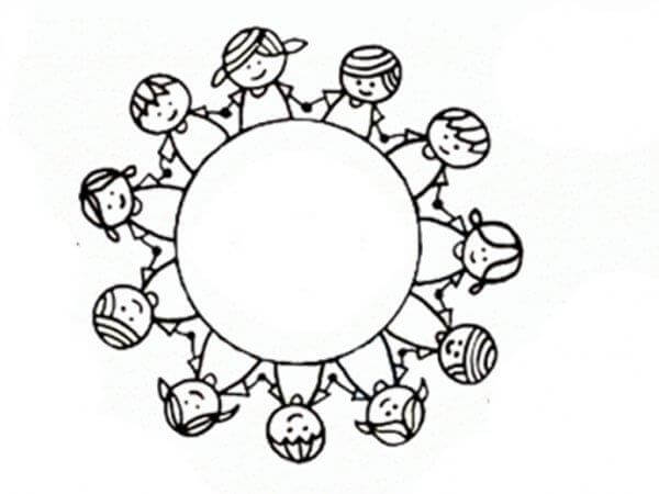 Desenho de Dia das Crianças para imprimir