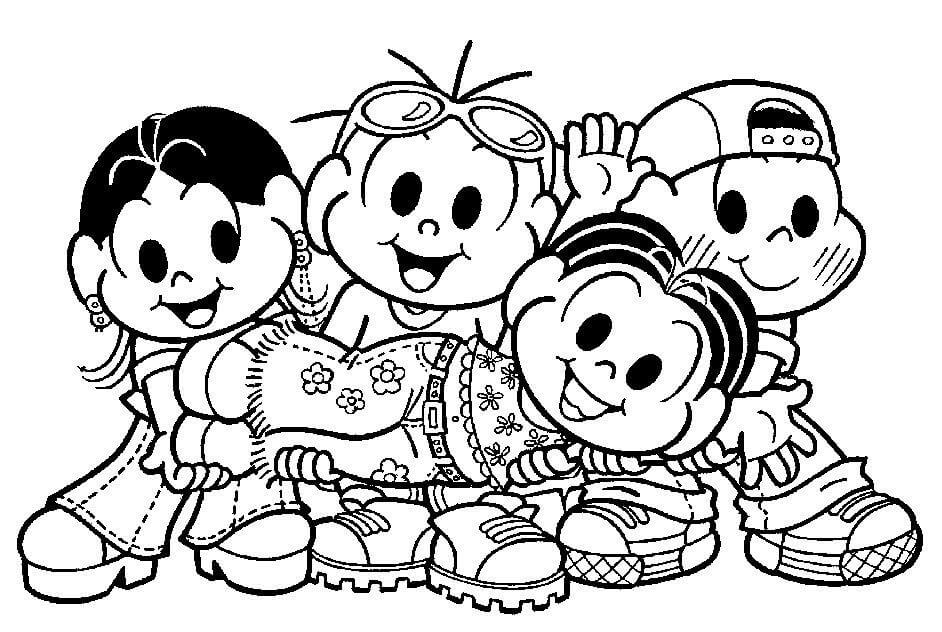 Desenho de Dia das Crianças para imprimir