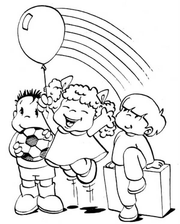 Desenho de Dia das Crianças para imprimir