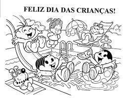 Desenho de Dia das Crianças para imprimir