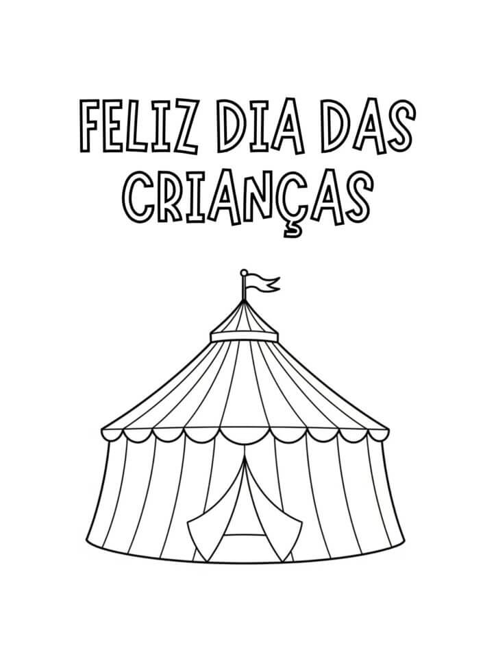 Desenho de Dia das Crianças para imprimir