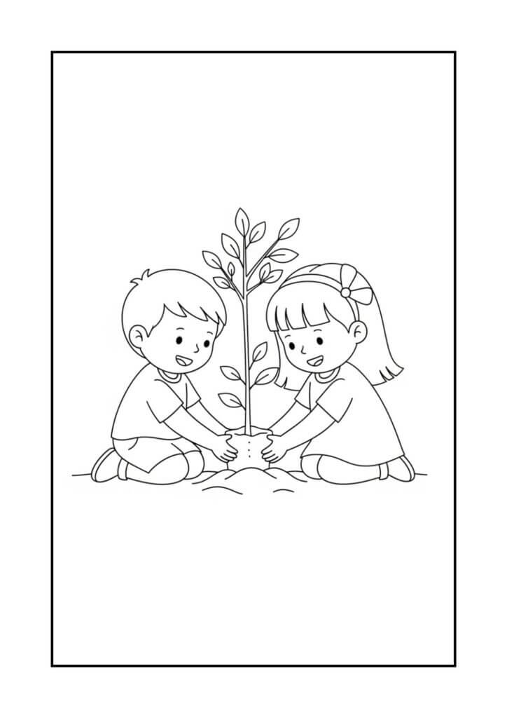 Desenho de Dia das Crianças para imprimir